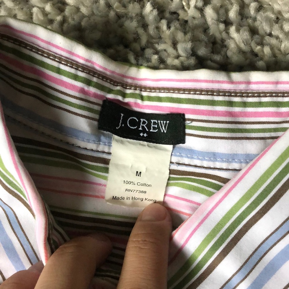 JCrew Striped Button Down - Picture 4 of 5